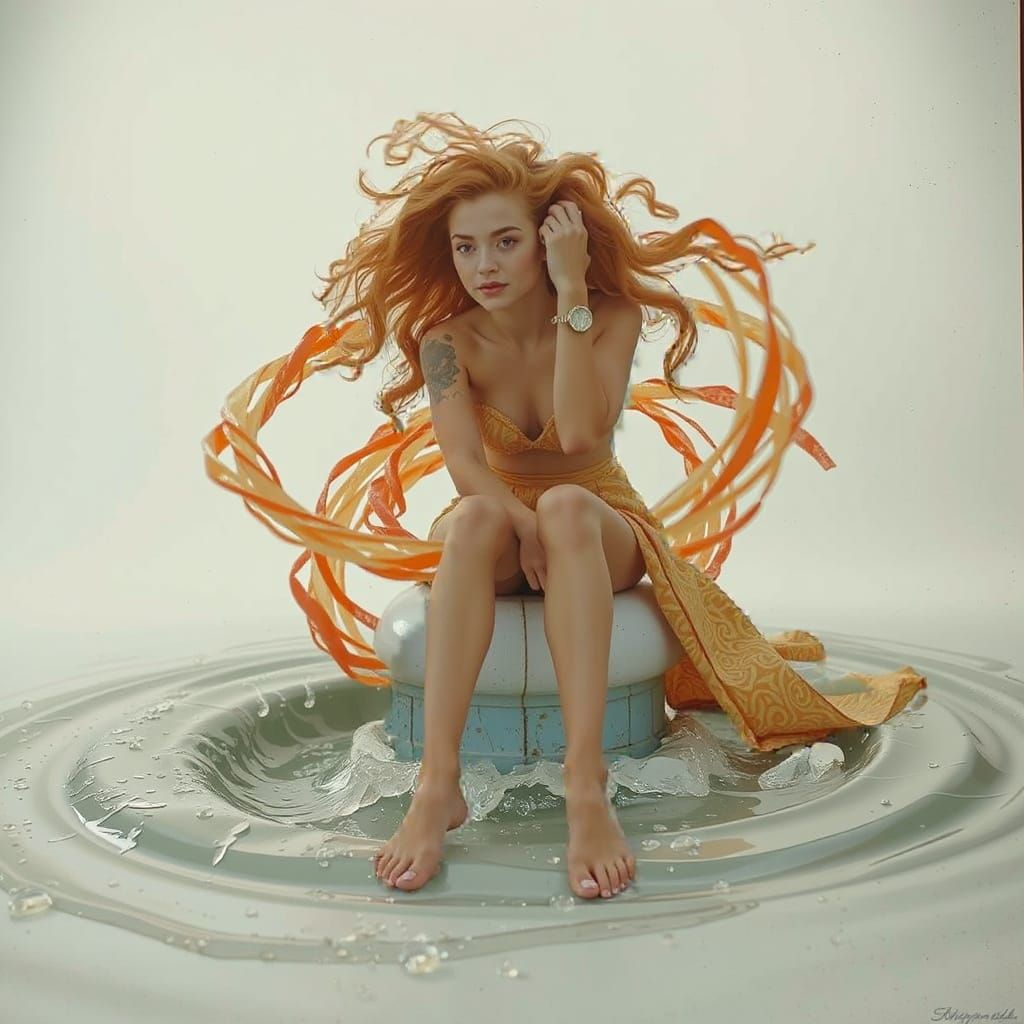 Abstract Swirling Vortex of Energy and Motion