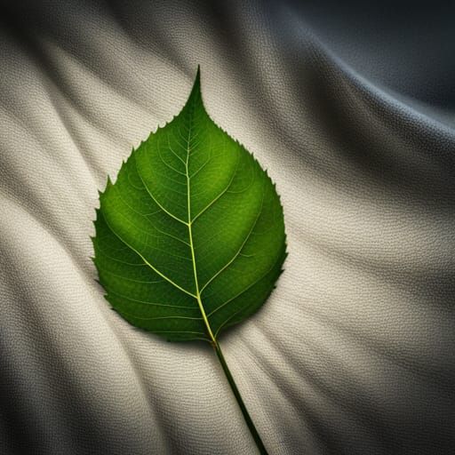 Professional Photo of a Leaf on a Blanket
