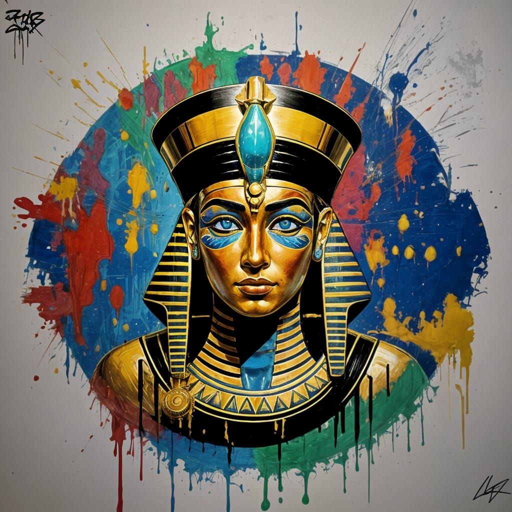 Egyptian Empire Graffiti Art in Ultra Quality