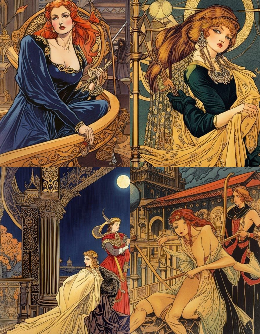 Comic Book Illustration in Kaluta Style