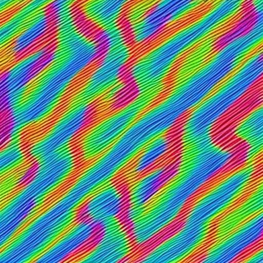 Surreal Walmart Scene with Unfathomable Colors