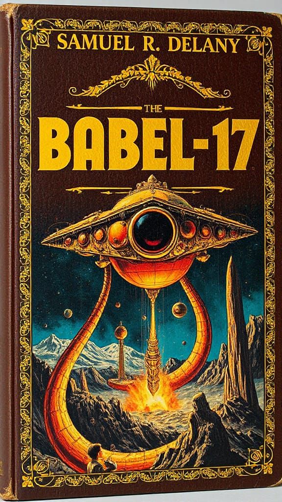 Vintage Sci-Fi Novel Cover Art in Deco Style