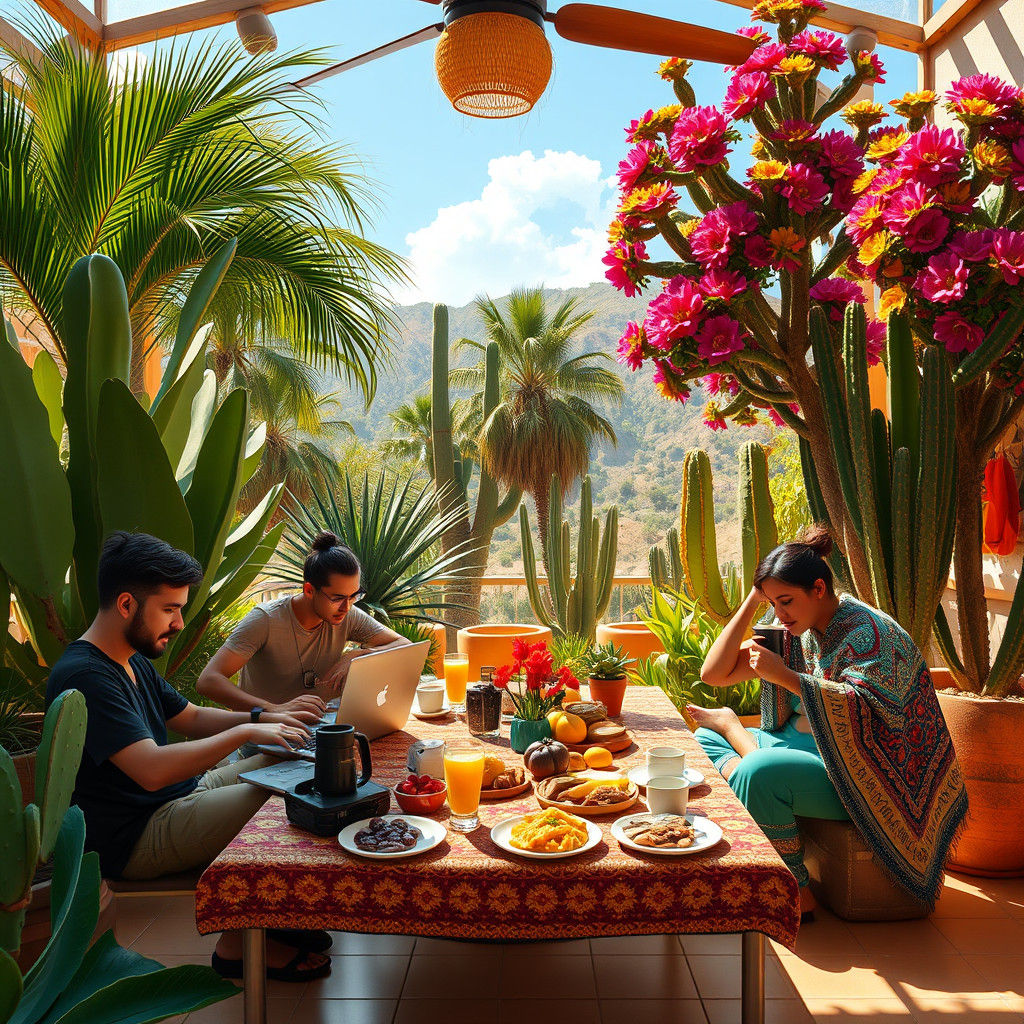 Creatives at a Mexican Hostel: Fantasy Concept Art
