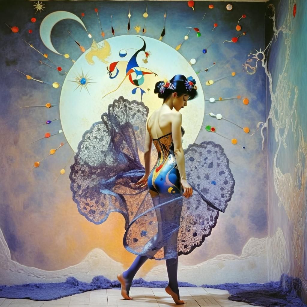 Chromoshadow Dance: A Surreal Abstract Impression