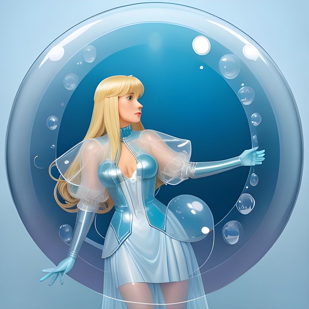 Invisible Woman in Art Nouveau Disney Style