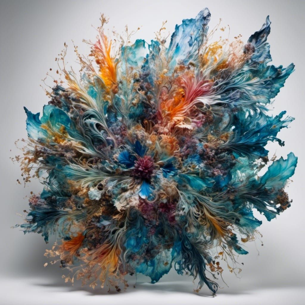 Detailed Colored Mandala in Pacific Northwest Style