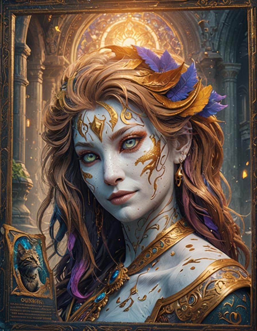 Fantastical Feline Creature in Detailed Matte Painting