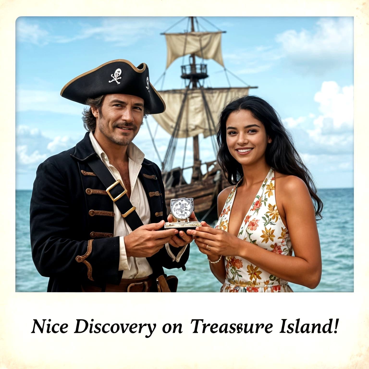 Pirate Treasure Discovery on Exotic Island