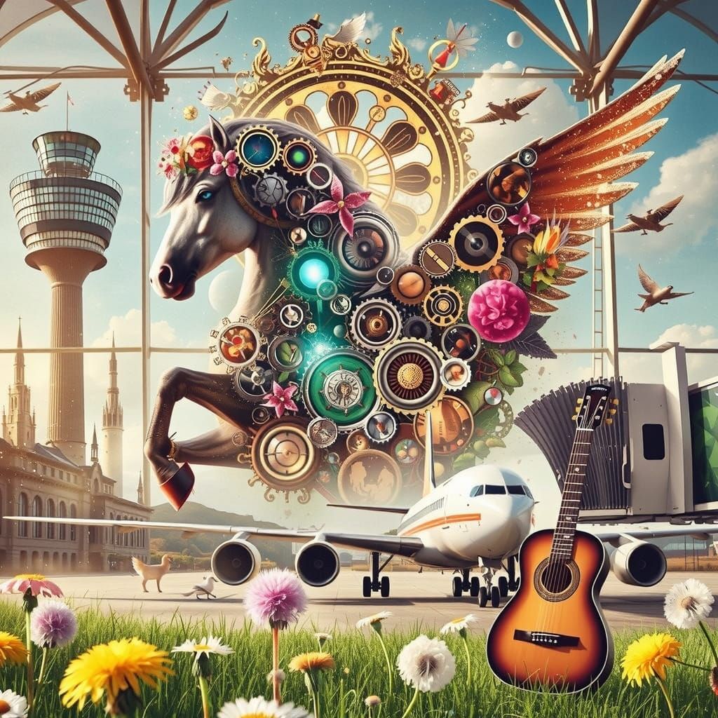 Surreal Steampunk Pegasus...