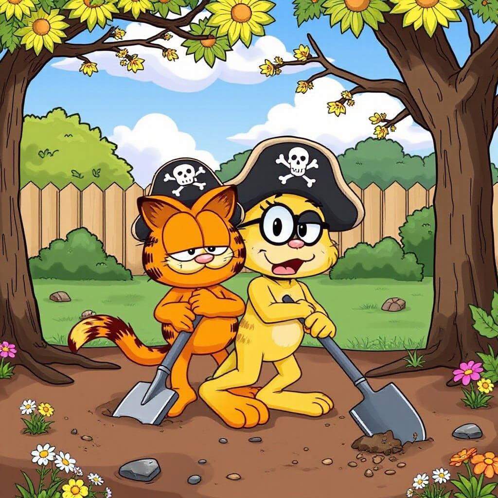 Garfield and Odie's Whimsical Treasure Hunt