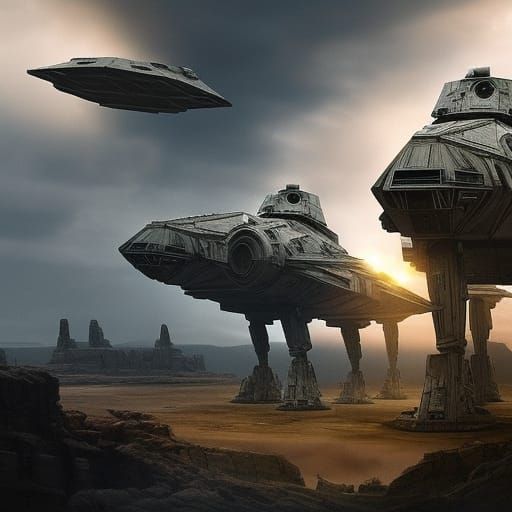 Epic Star Wars Digital Matte Painting