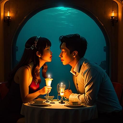 Underwater City Candlelit Dinner for Two