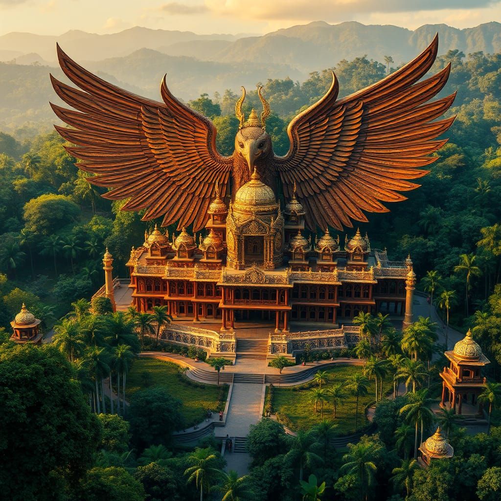 Nusantara: Garuda Palace in Kalimantan Forest