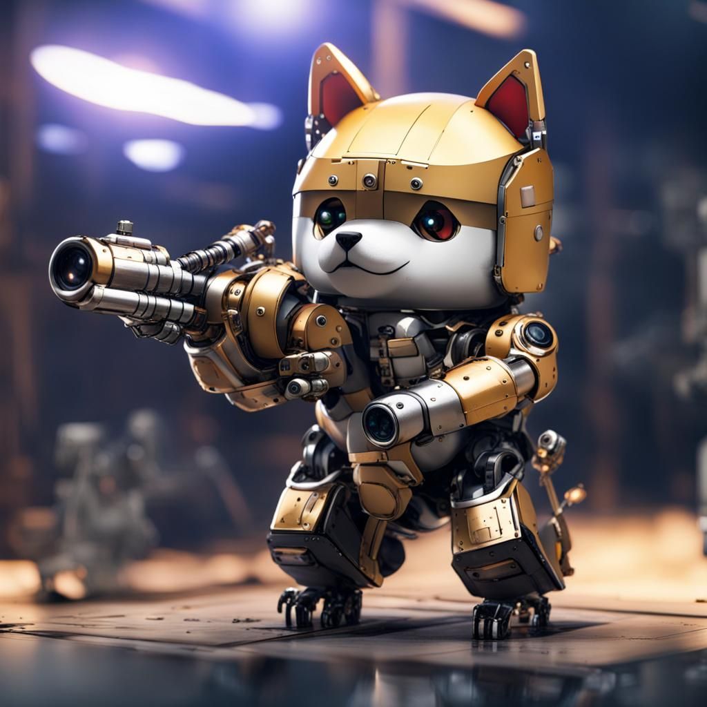 Shiba Inu in a Mech Suit
