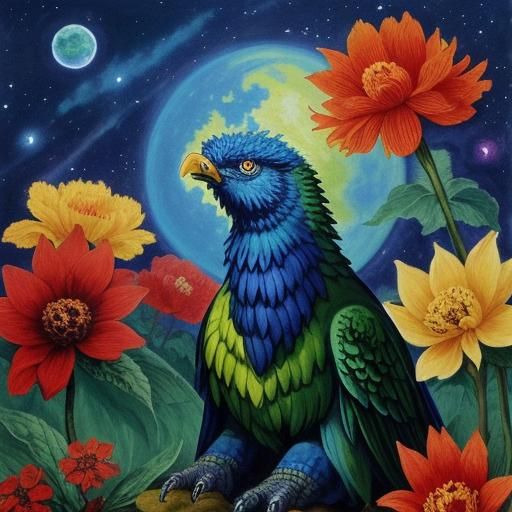 Mythical Singing Pet Creature Art