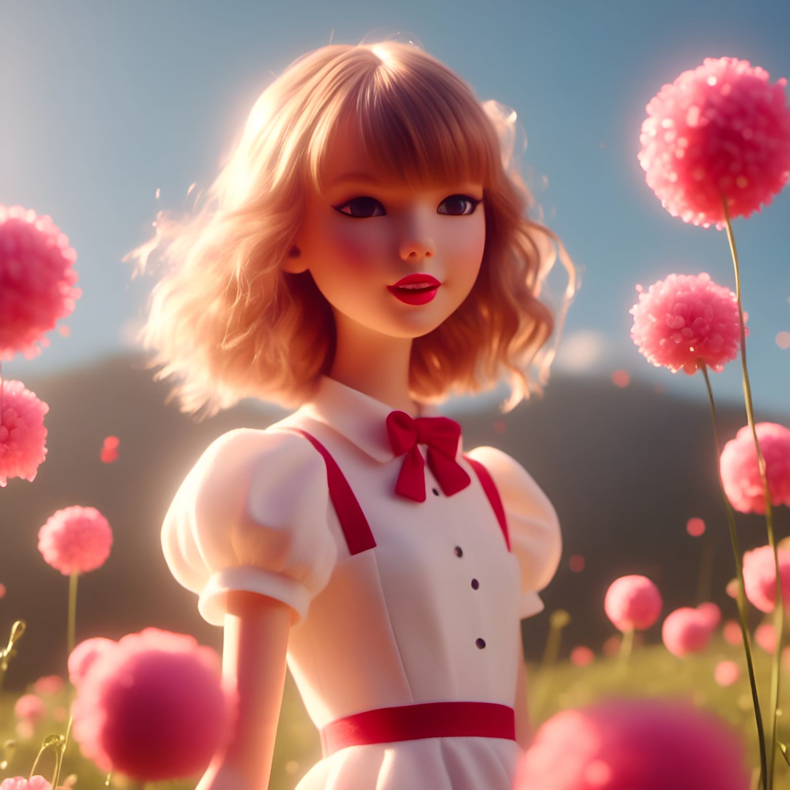 Adorable Taylor Swift Portrait in Sunlight