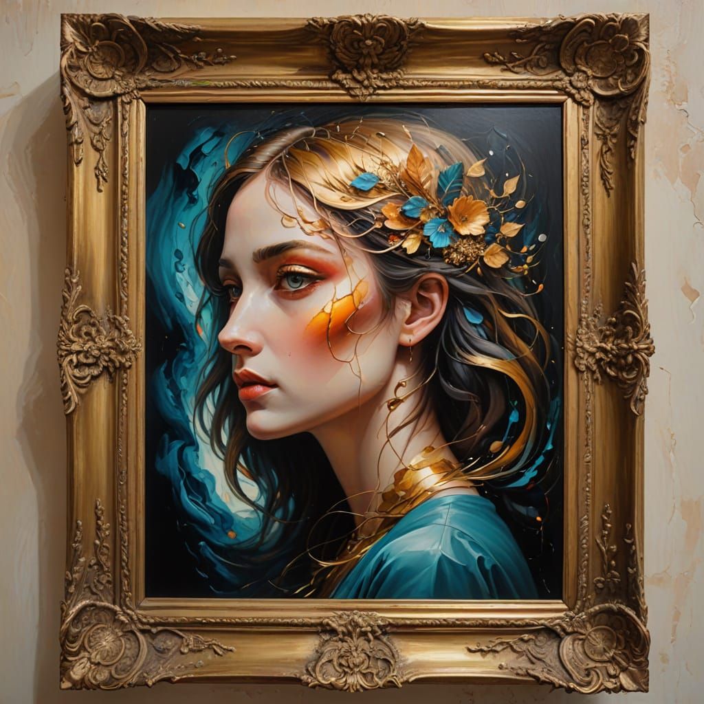 painting within a painting, within a wall