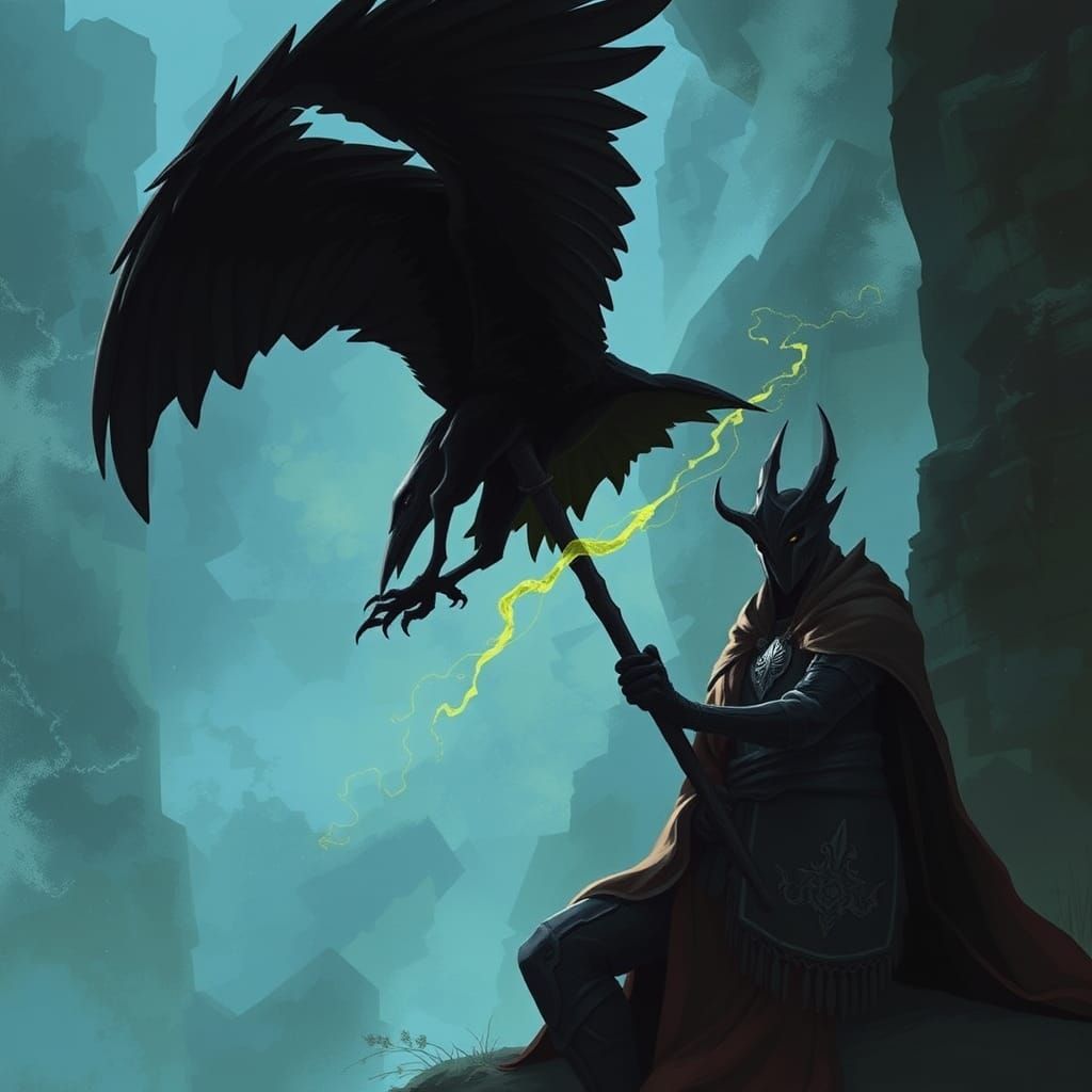 Dark Fantasy Scene with the Black Rose Cabal