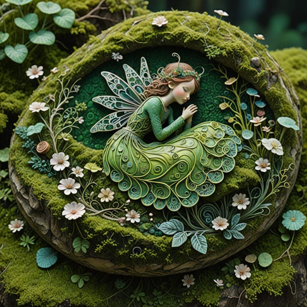 Surreal Fairy Dreams in Mixed Media Art