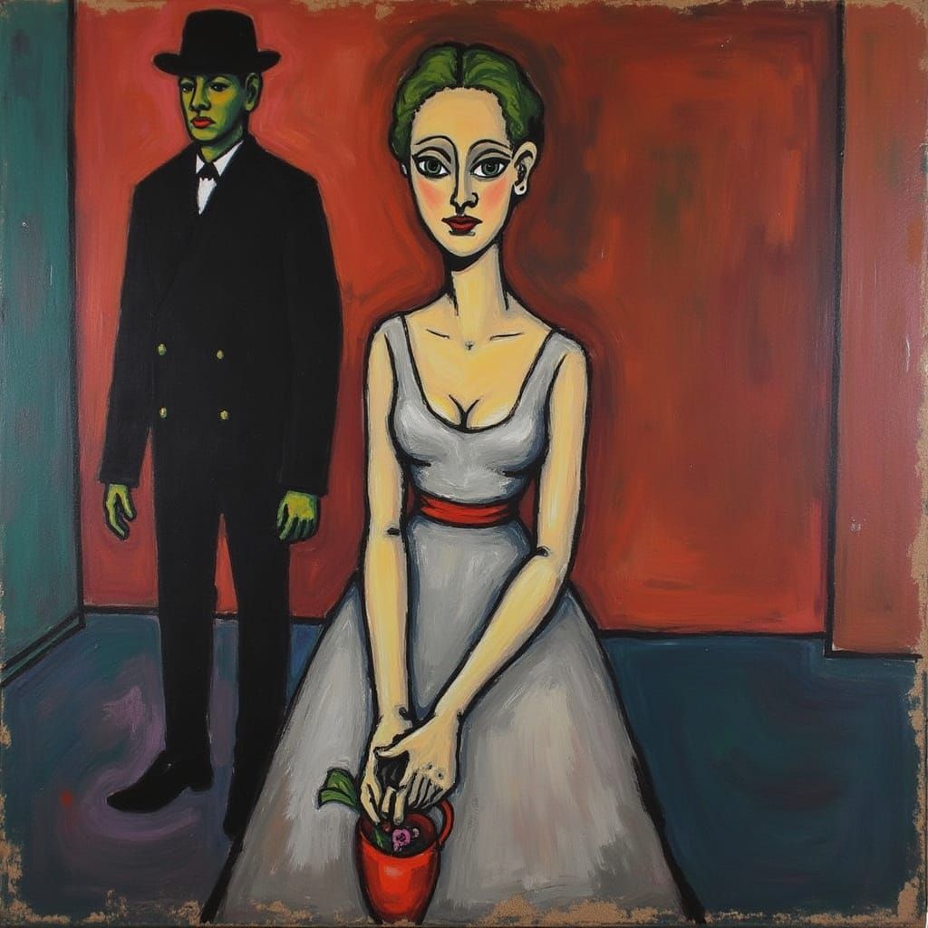 Lady of the House in Vibrant Fauvist Colors