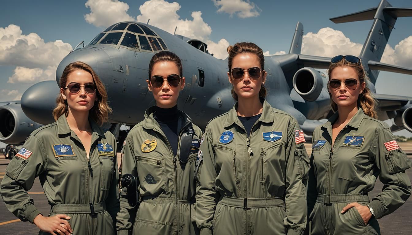 US Air Force Pilots in Hyper-Realistic Photograph