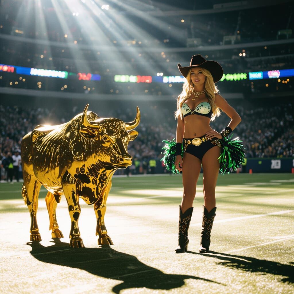 Gold Buffalo and Seahawks Cheerleader, Cinematic Style