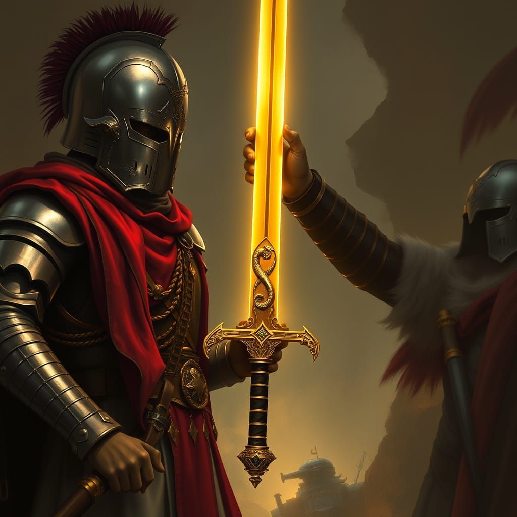General Caro Seizes the Aureus Imperatoris Sword