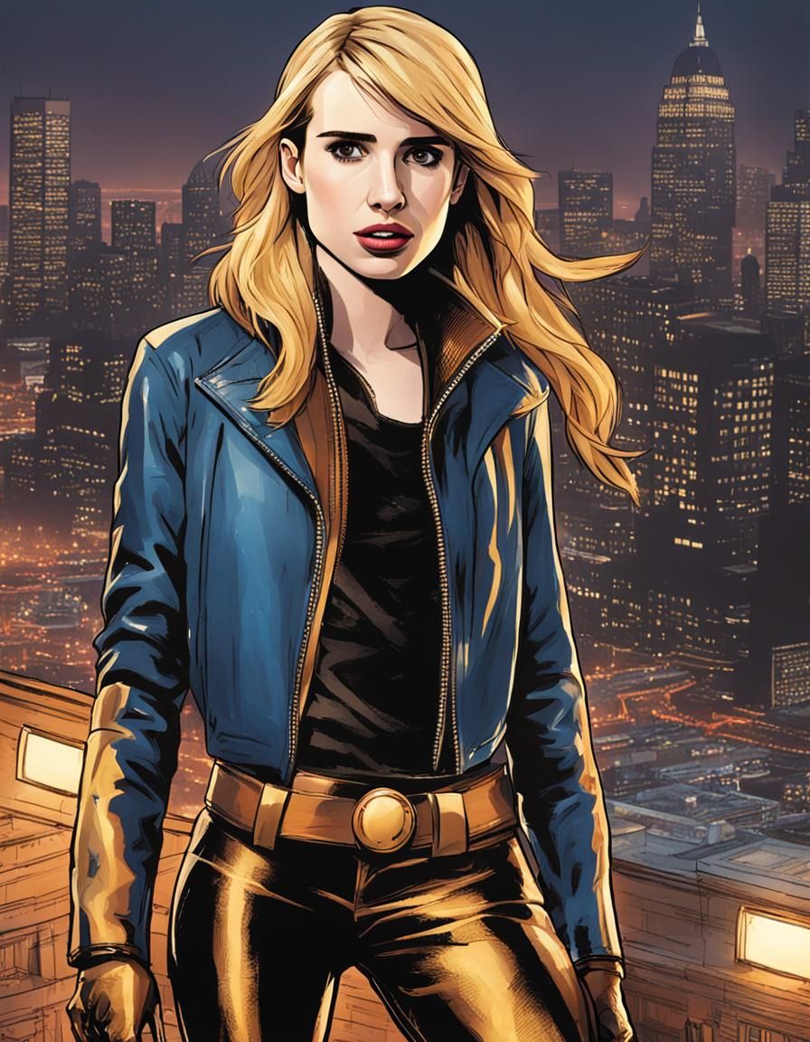 Emma Roberts as Marvel's Blonde Phantom