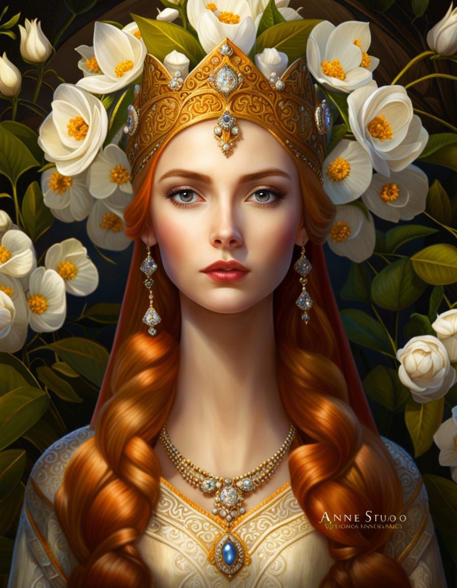 Queen Eleanor of Aquitaine: Ethereal Wedding Portrait