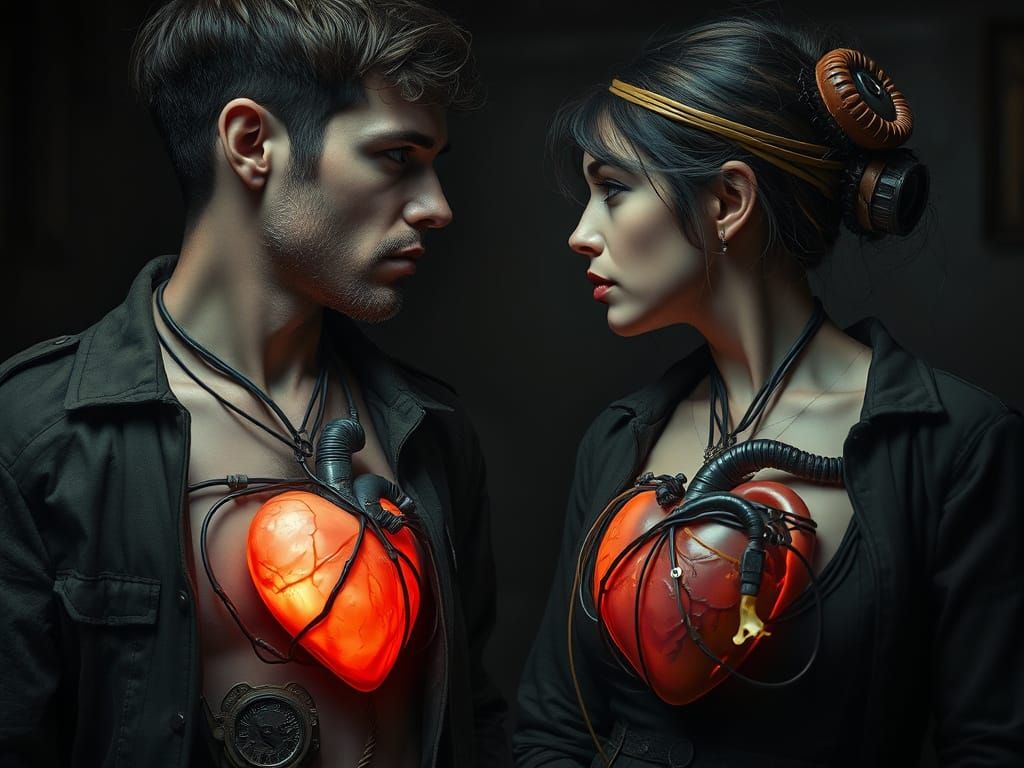 Two Hearts Beat as One in a Web of Metal and Wires