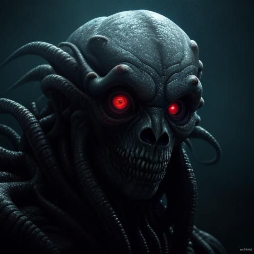 Lovecraftian Horror: Deep Sea Creature Close-Up