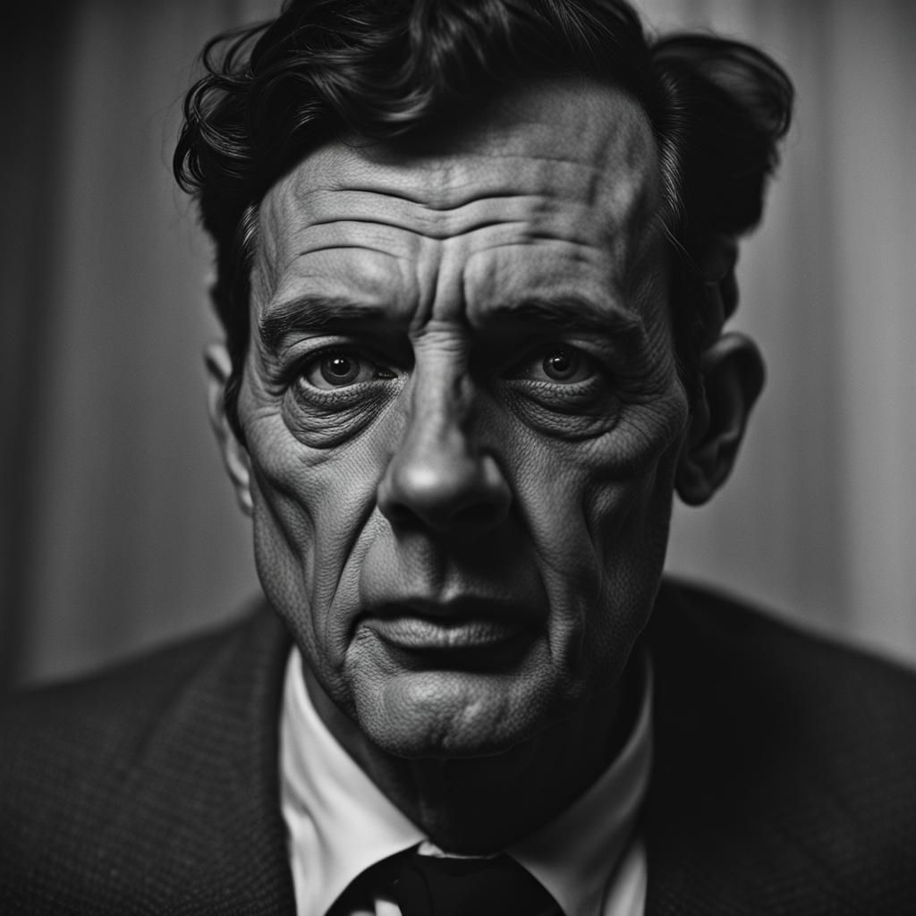 1950s Film Noir Detective Portrait