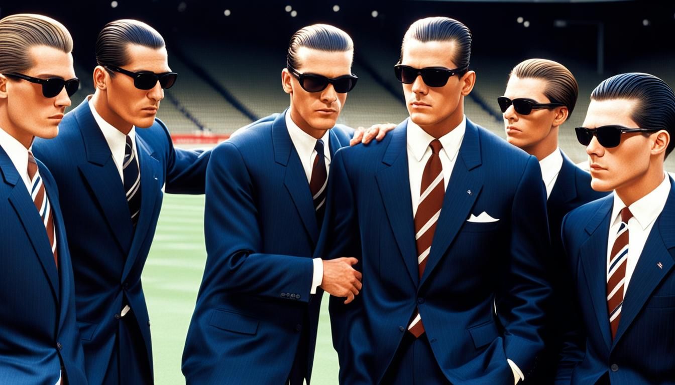 Young Men's Sports Team in Formal Wear