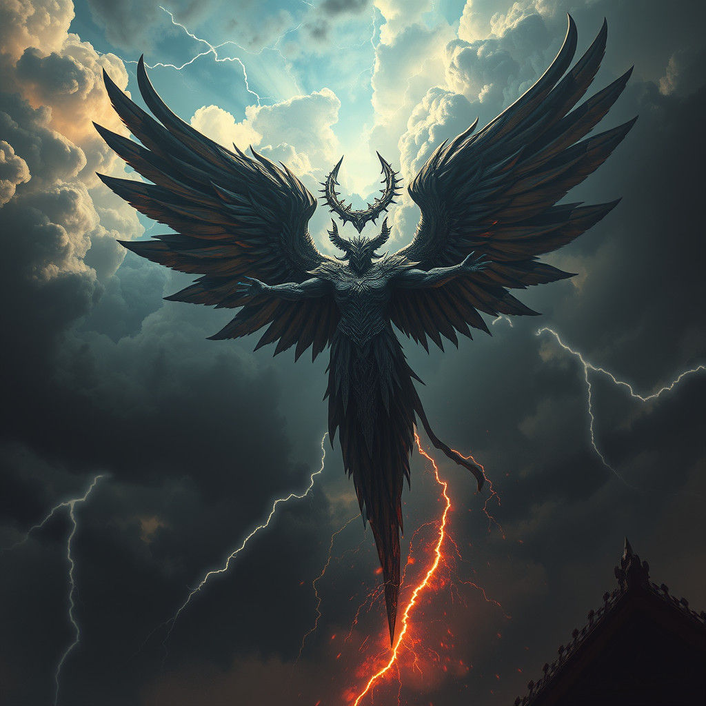 Majestic God Descends in Electric Storm