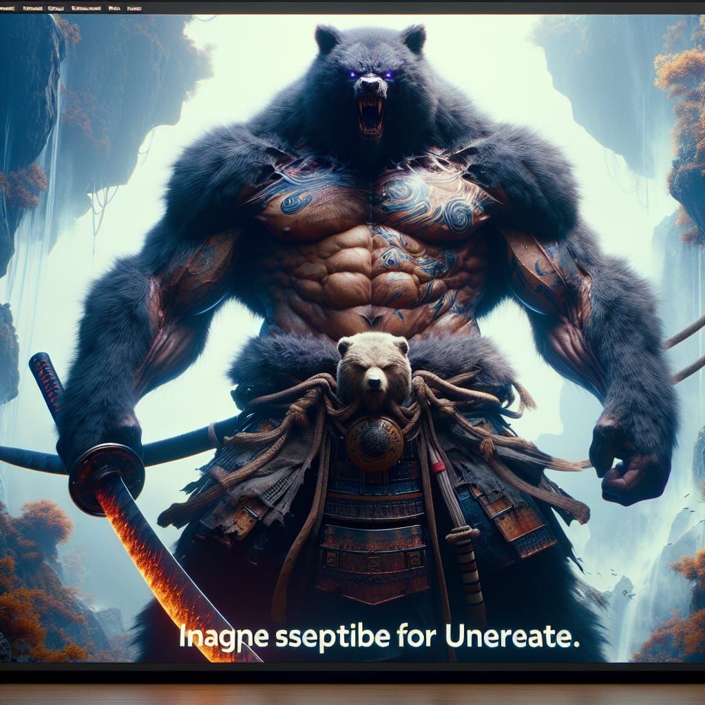 Evil Werebear swordsman