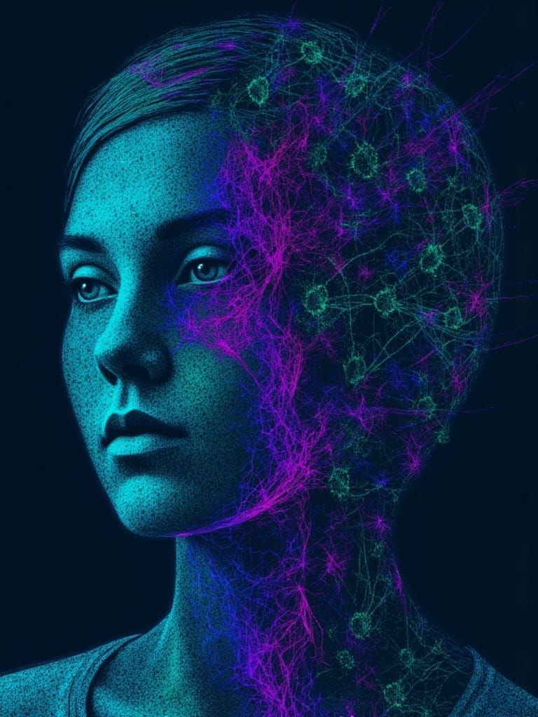 Fragmented Silhouette in Digital Network