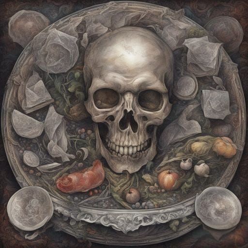 Surreal Soul Plate by Android Jones Style