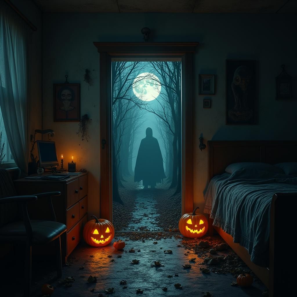 Mystical Forest Portal in Dark Fantasy Style