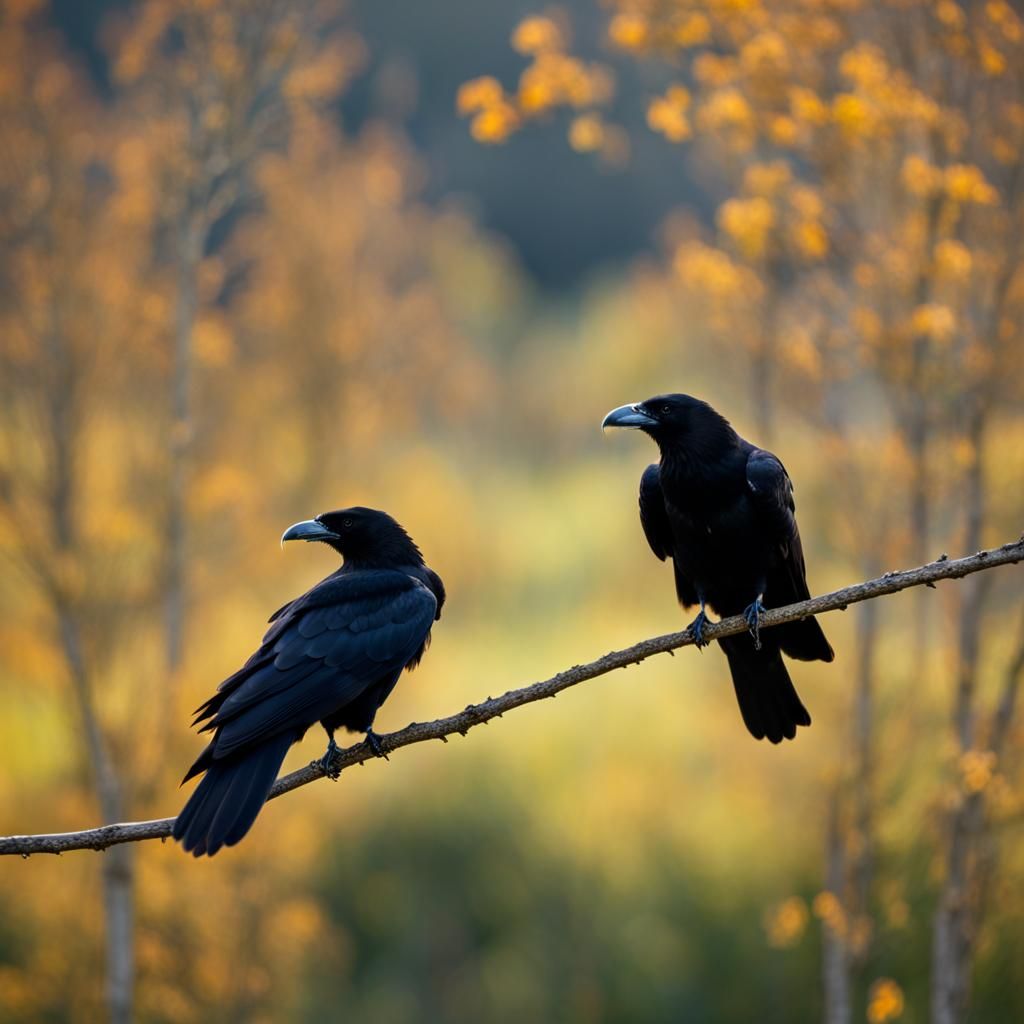 Crows Haunting Bussard: Professional Photography