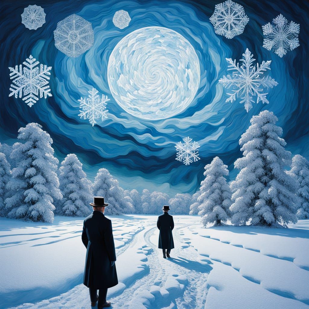 Dreamy Winter Kingdom in Ethereal Light