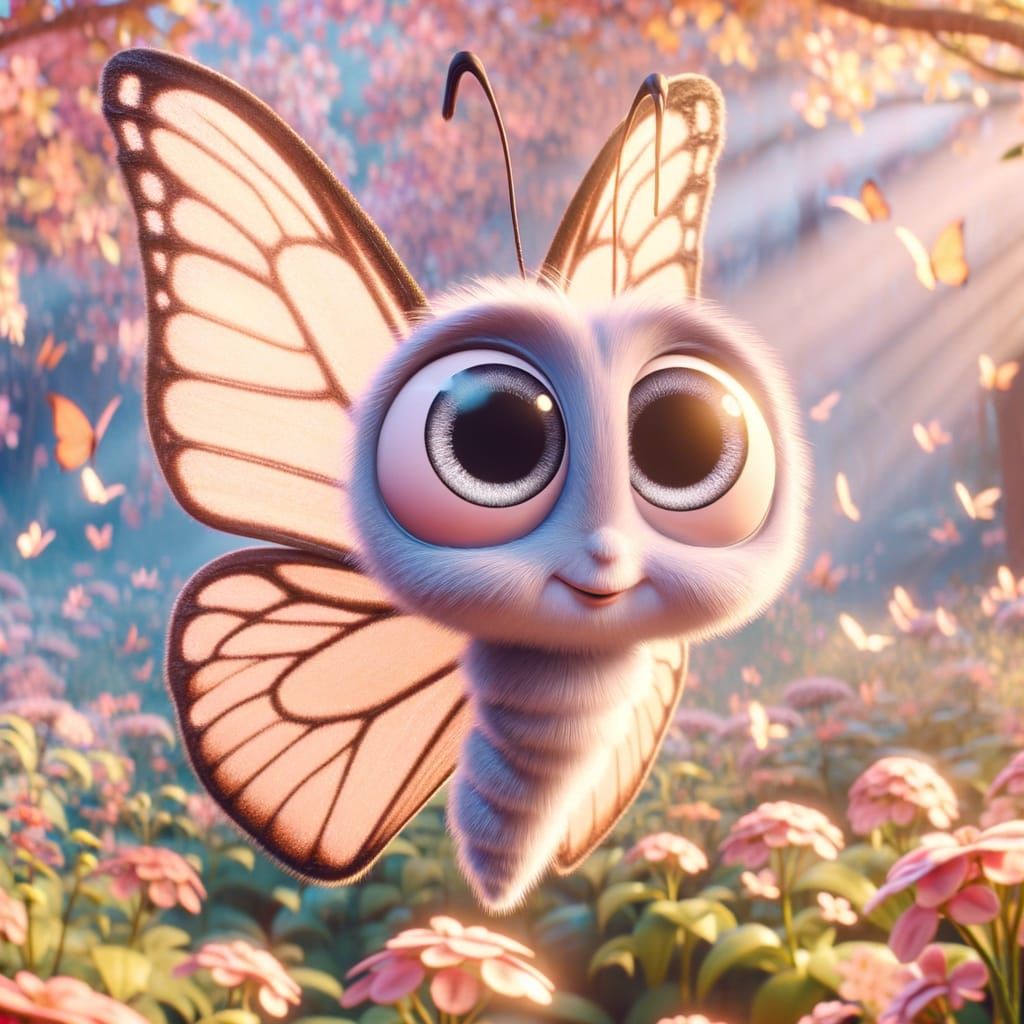 Adorable Butterfly in Fairy Tale Forest, Pre-1912 Animation ...