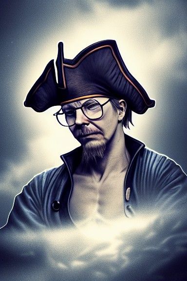Gary Oldman as a Pirate Mage in Digital Illustration