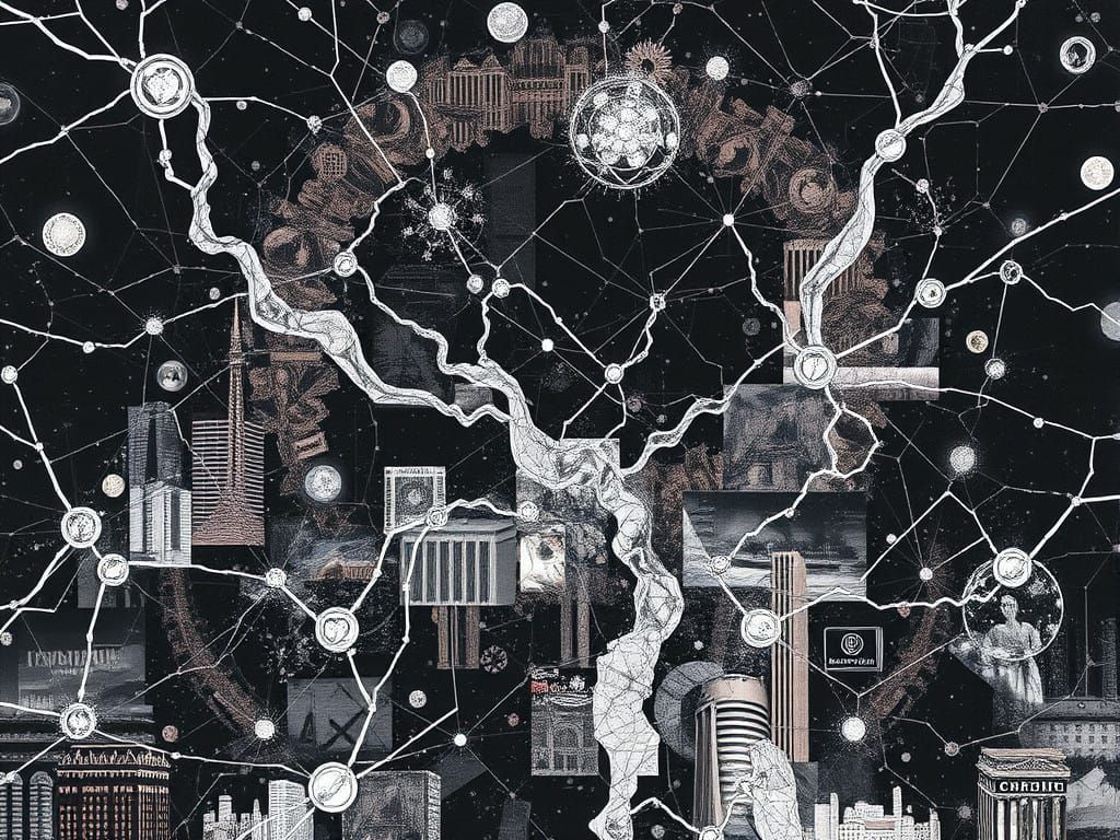 Cyberpunk Neural Network in a Dazzling Decadent Dreamscape