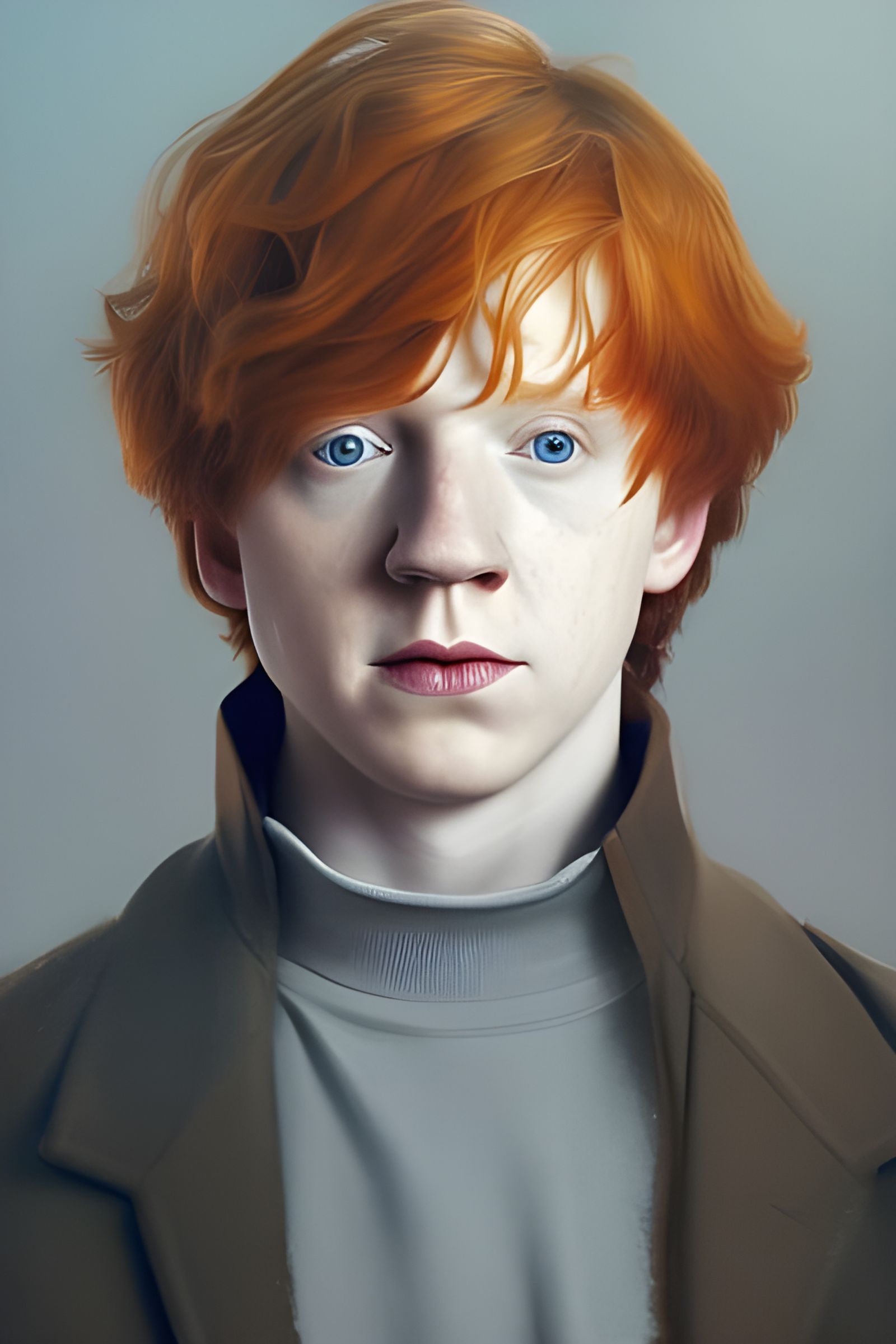 Ron Weasley Portrait in Hyperdetailed Style