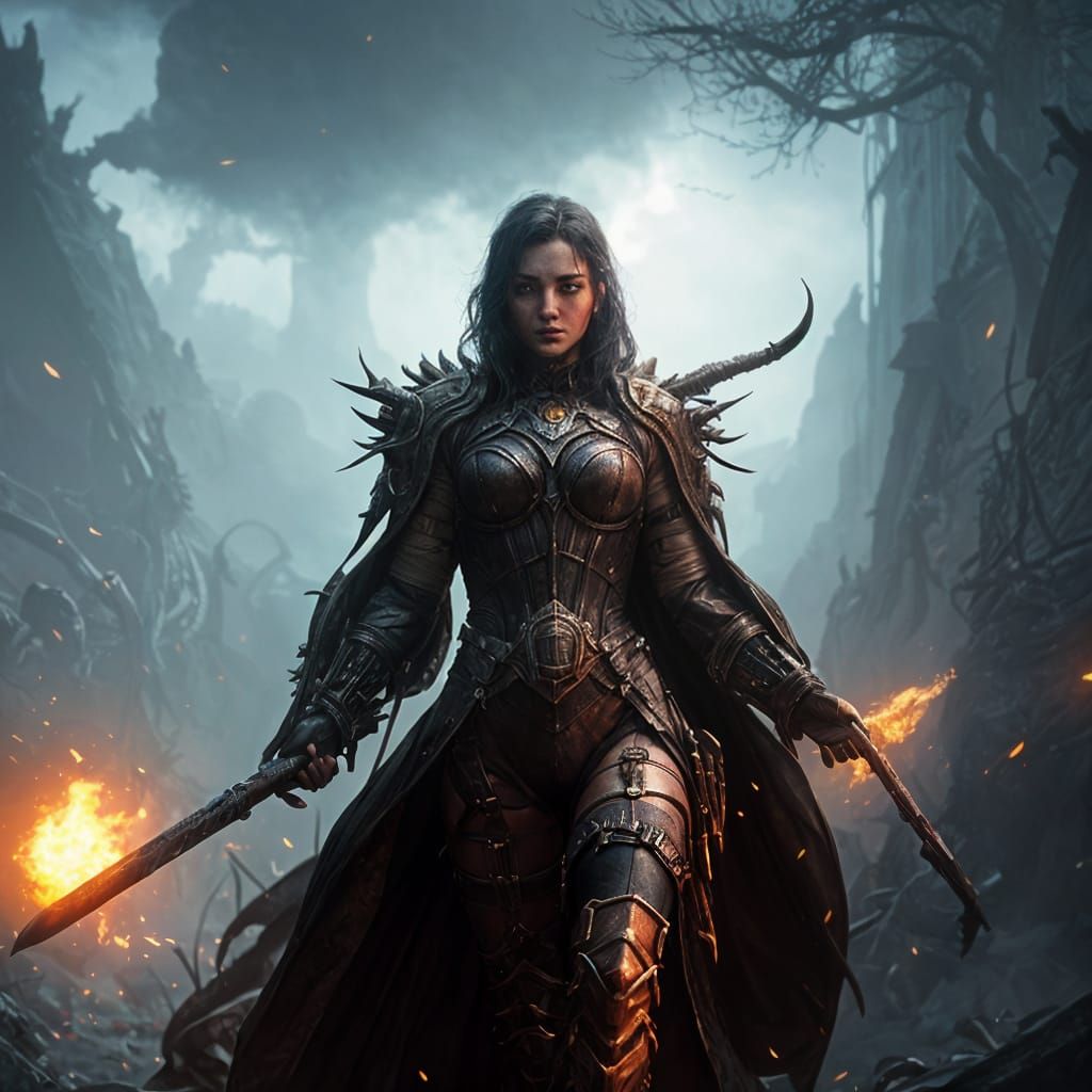 Apocalyptic Monster Fantasy Character Art