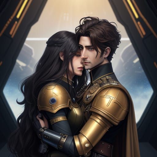 Sci-Fi Embrace: Isis and Dionysus in Space