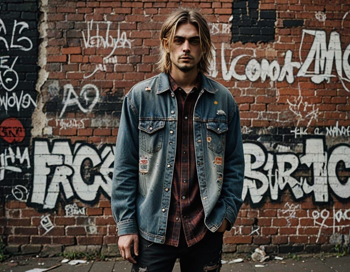 Grunge - Raw, rugged, and weathered aesthetic
