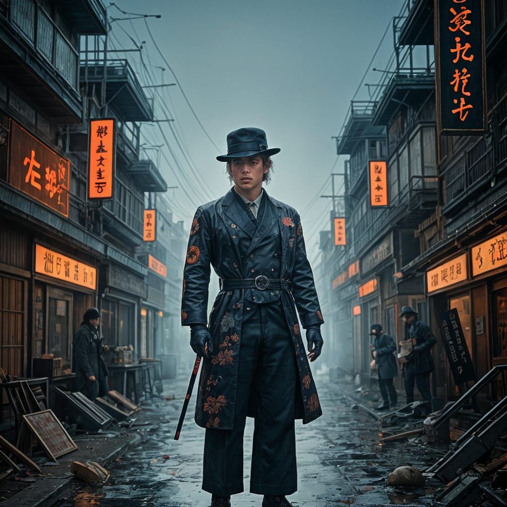 Ukiyo-e in Clockwork Orange and Dystopian world. Melting A C...