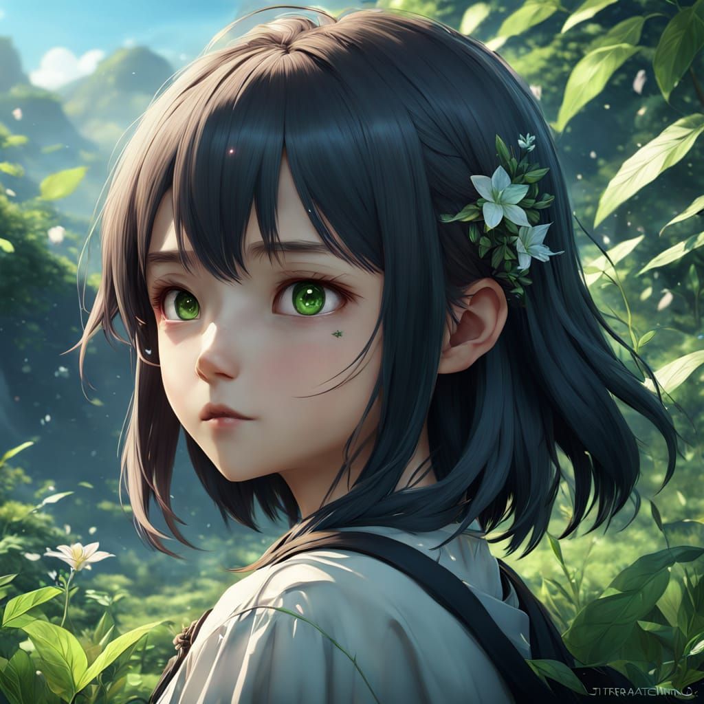 Surreal Anime Landscape with Ultrafine Details