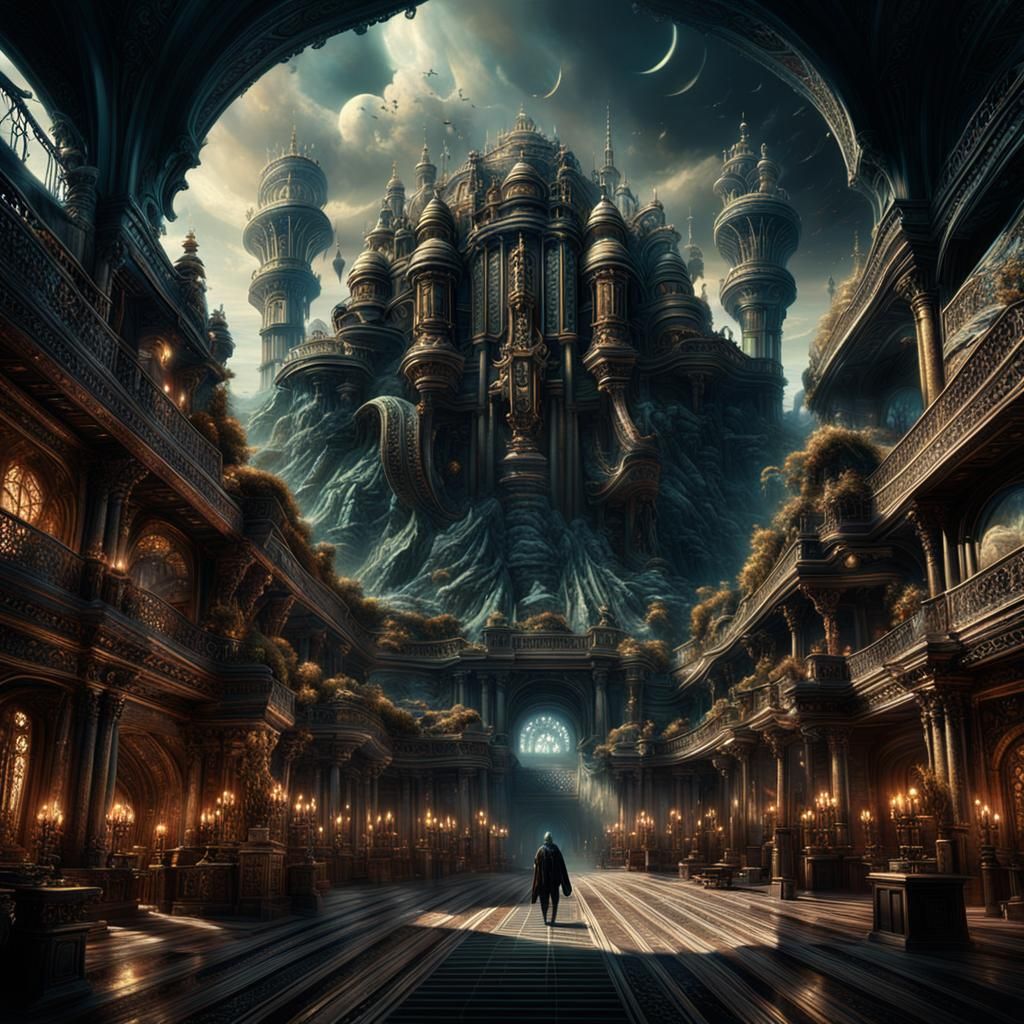 Stunning Maximalist Digital Painting of a Majestic Scorpio